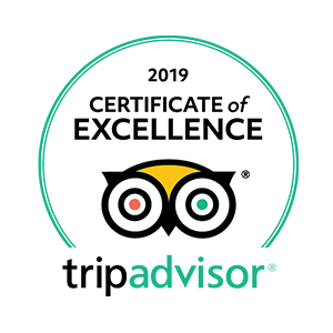 Trip Advisor - Certificate of Excellence 2016-2019